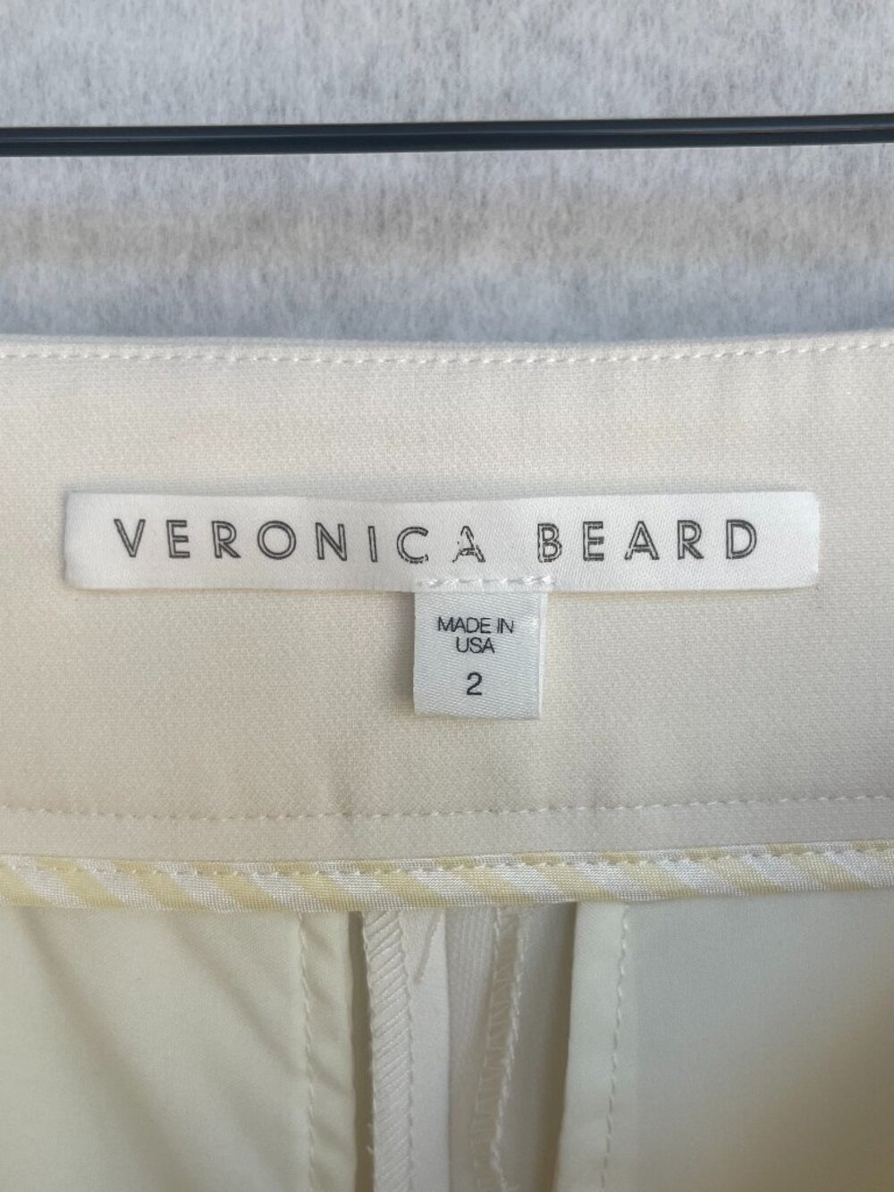 Veronica Beard Cream Renzo Pants sz 2 - Picture 5 of 7